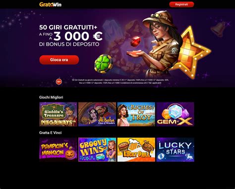 GratoWin Casinò Italia: Bonus senza deposito 7.
